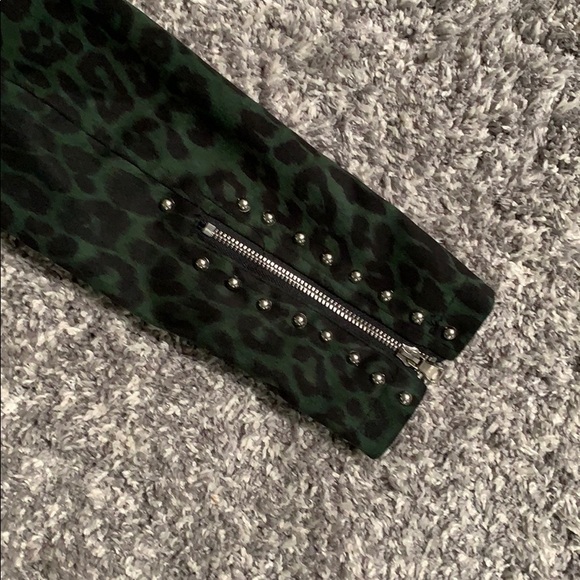 Nasty Gal Leopard Moto Jacket with Studs - Picture 14 of 16